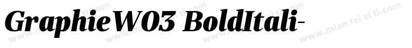 GraphieW03 BoldItali字体转换